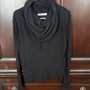 FRee People Black Cowl Neck Long sleeve